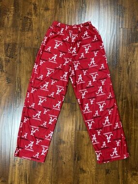 ALABAMA CRIMSON TIDE All-Over Print Pajama Pants Team Athletics Youth Sz L 14/16